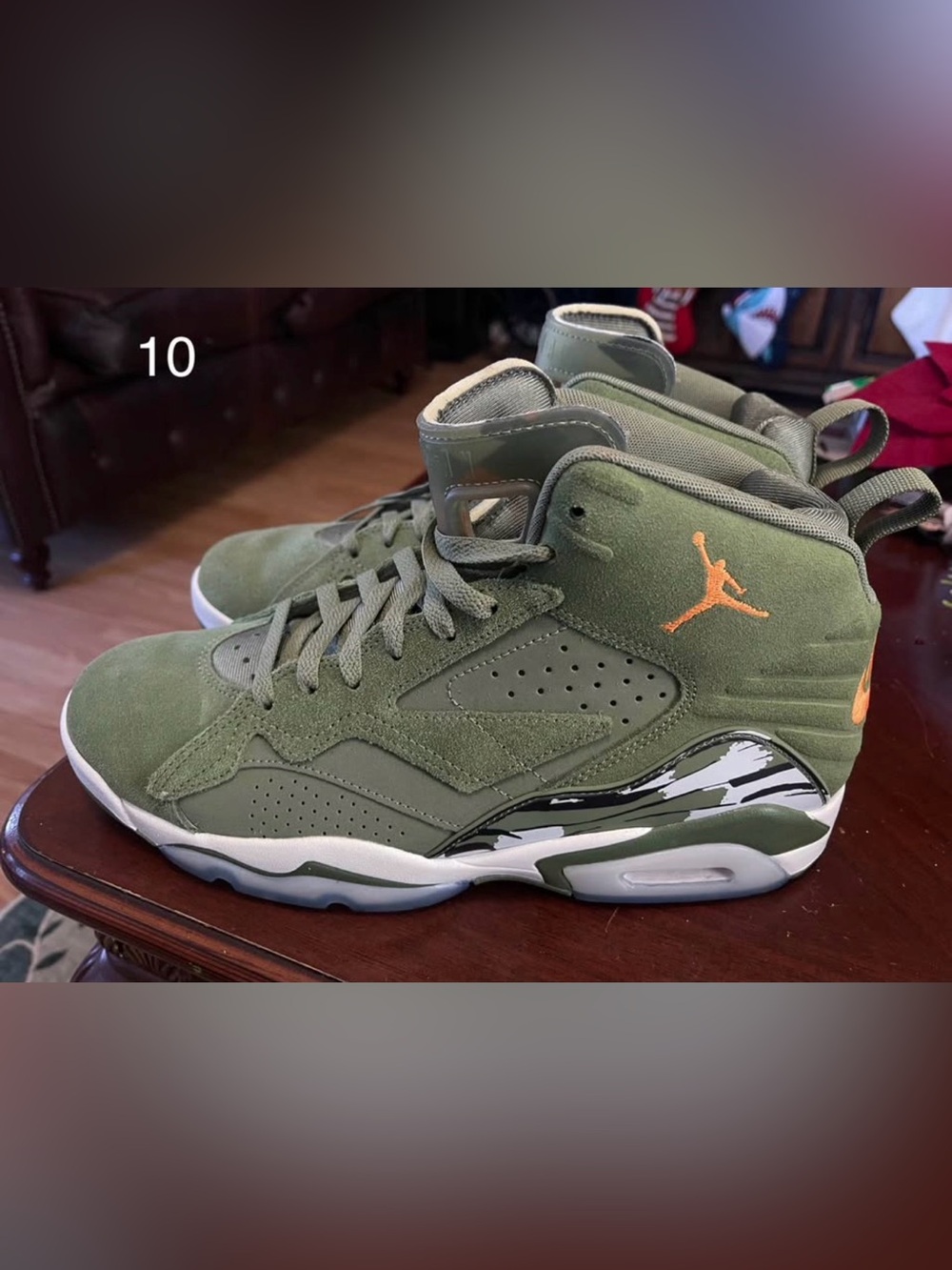 Air Jordan MVP Sky J Light Olive Men Size 10